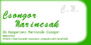csongor marincsak business card